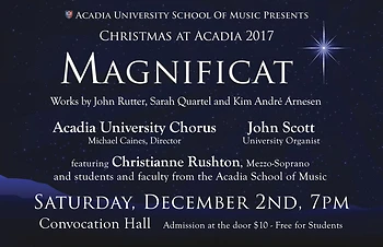 Poster for Magnificat - Christmas at Acadia