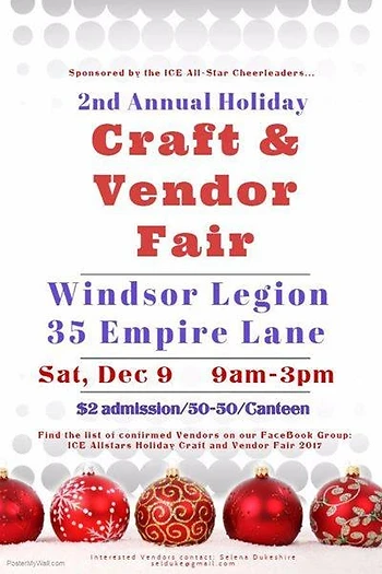 Poster for Holiday Craft and Vendor Fair