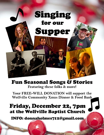 Poster for Singing for our Supper