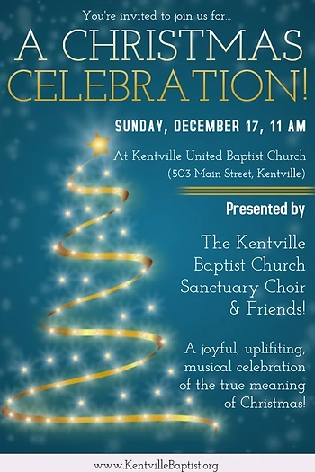 Poster for A Christmas Musical Celebration