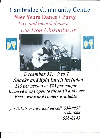 Poster for New Years Eve Party