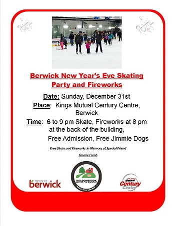 Poster for New Year's Eve Skate 
