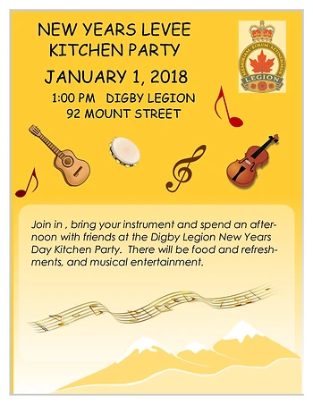 Poster for New Year's Levee