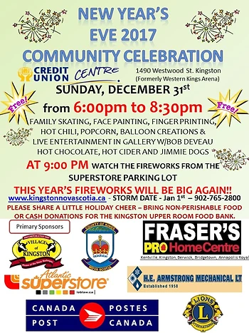 Poster for New Years Eve Celebration