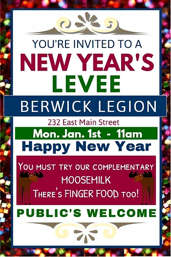Poster for New Year's Levee
