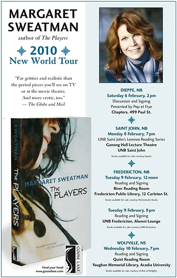 Poster for Margaret Sweatman Reading