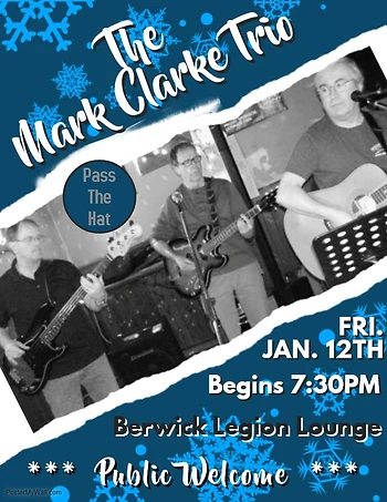 Poster for The Mark Clarke Trio