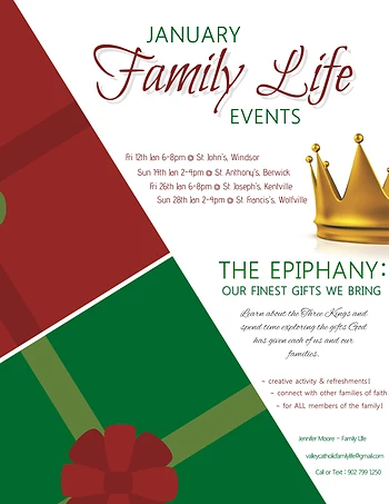 Poster for Family Life Event: The Epiphany