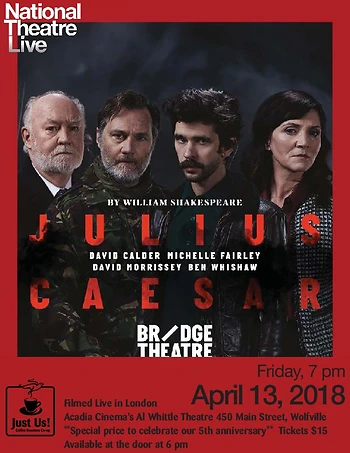 Poster for Shakespeare's Julius Caesar