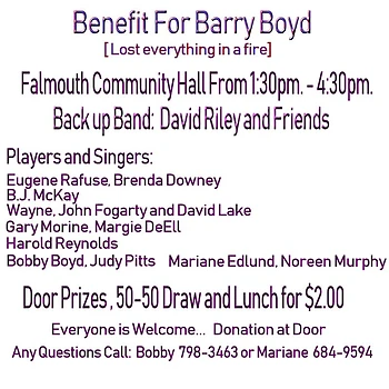 Poster for Benefit for Barry Boyd