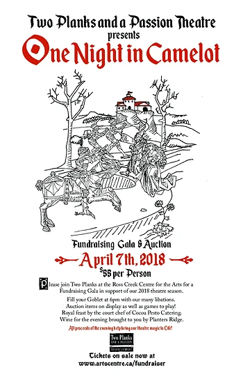 Poster for Two Planks Theatre Fundraiser