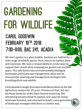 Poster for Gardening for Wildlife