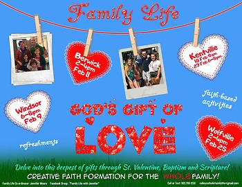 Poster for Family Life Event: The Gift of Love!
