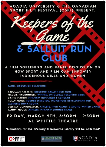 Poster for Mini Sport Film Fest and Panel Discussion