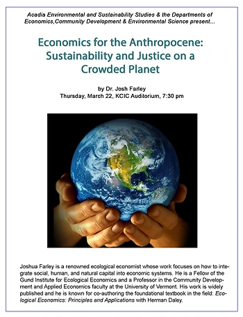 Poster for Economics for Sustainability & Justice 