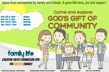 Poster for Family Life Event: The Gift of Community