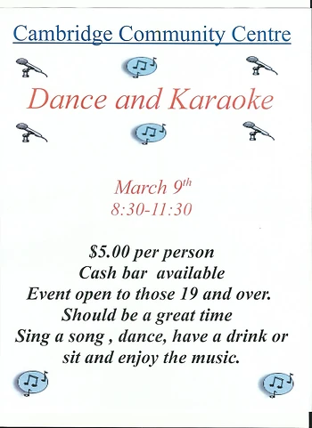 Poster for Dance and Karaoke