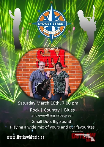 Poster for SnM duo, Rock Country and Blues