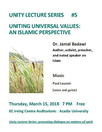 Poster for Unity Lecture Series