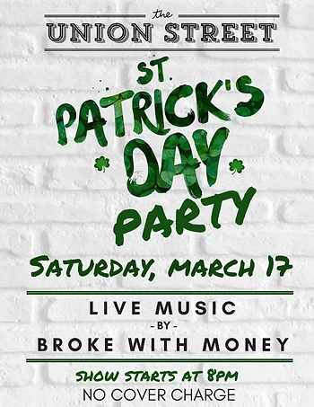 Poster for St. Patrick's Day Party