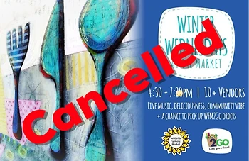Poster for Cancelled Winter Wednesday at the Market
