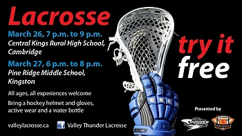 Poster for Lacrosse - try it event