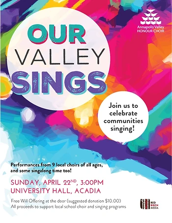 Poster for Our Valley Sings!