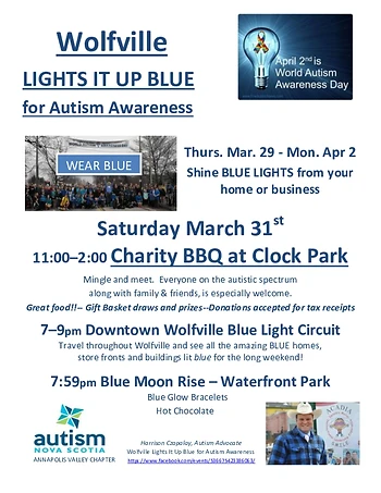 Poster for Autism Awareness BBQ