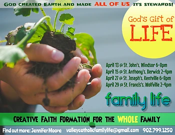 Poster for Family Life Event: The Gift of Life!