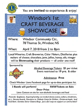 Poster for Craft Beverage Showcase