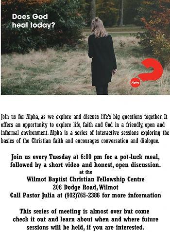Poster for Alpha Course