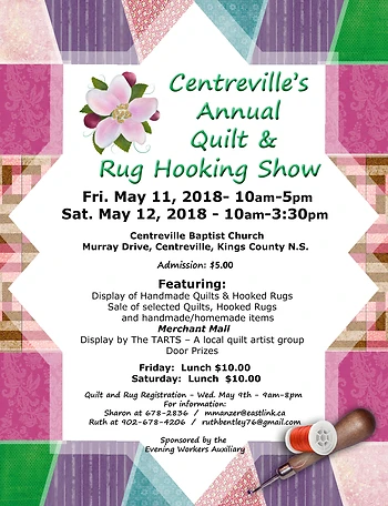 Poster for Quilt and Rug Hooking Show