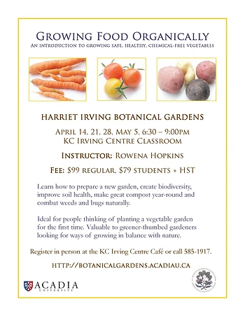 Poster for Growing Food Organically
