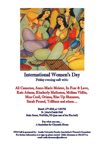 Poster for International Women's Day Celebration