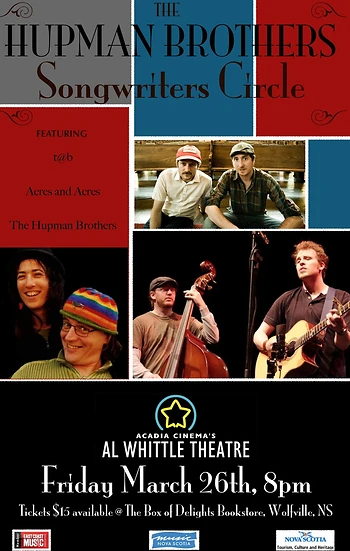 Poster for Hupman Brothers Songwriter's Circle
