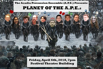 Poster for Acadia Percussion Ensemble