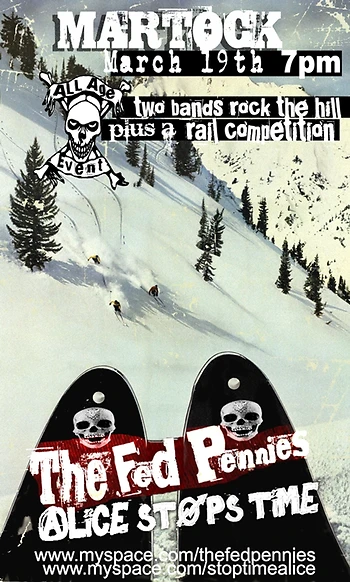 Poster for The Fed Pennies & Alice Stops Time