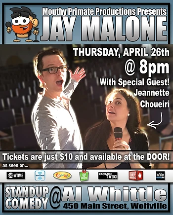 Poster for Standup Comedy with Jay Malone