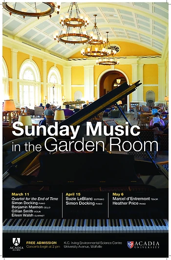 Poster for Music in the Garden Room