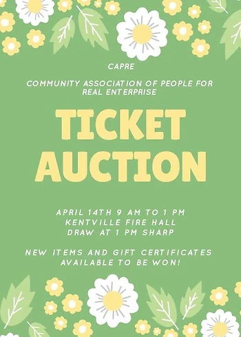 Poster for CAPRE Ticket Auction