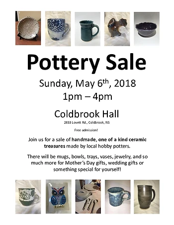 Poster for Pottery Sale