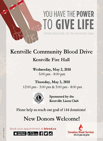 Poster for Blood Donor Clinic