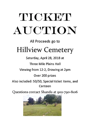 Poster for Ticket Auction
