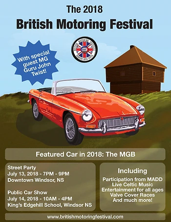 Poster for British Motoring Festival Street Party