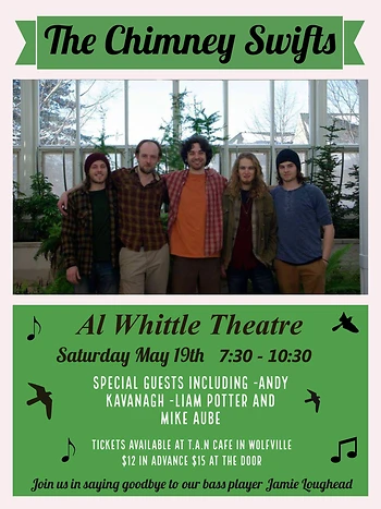 Poster for Chimney Swifts Farewell Show