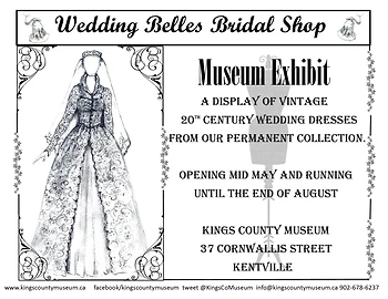 Poster for "Wedding Belles" Museum Exhibit