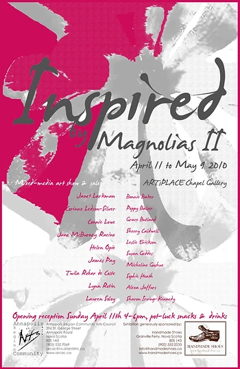 Poster for Inspired by Magnolias II Opening Reception