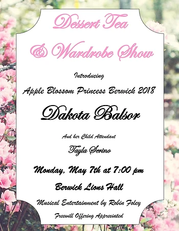Poster for Dessert, Tea & Wardrobe Show