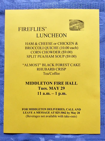 Poster for Fireflies Luncheon