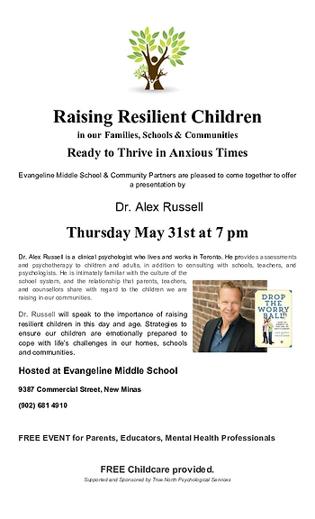 Poster for Raising Resilient Children Ready to Thrive in Anxious Times